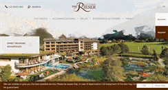 Desktop Screenshot of hotel-rieser.com